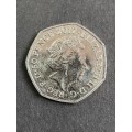 Rare Benjamin Bunny 2017 UK 50 Pence - as per photograph