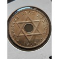 British West Africa One Penny 1936 UNC -as per photograph