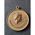 Queen Elizabeth II Bronze Pendant - as per photograph
