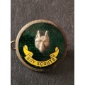 Boy Scouts Wolf Cubs Enamel Hat Badge - as per photograph