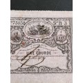 Haiti One Gourde 16 April 1827 (nice condition) - as per photograph