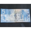 Canada 5 Dollars 2006 Jenkins/Dodge VF+ - as per photograph
