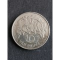 St. Helena Ten Pence 1991 - as per photograph