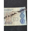 GPC de Kock Two Rand Replacement Note 3rd issue 1983 WW - as per photograph
