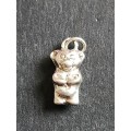Vintage Sterling Silver Teddy Bear Charm 2.1g - as per photograph
