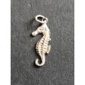 Vintage Sterling Silver Seahorse Charm 1.2g - as per photograph