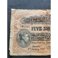 The East African Currency Board 5 Shillings Nairobi 2 January 1939 - as per photograph