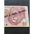 TT Mboweni Fifty Rand Note 1st Issue 1990 - as per photograph