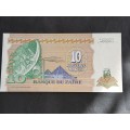 1993 Zaire 10 Makuta Currency Gem UNC Note 24-6-1993 - as per photograph