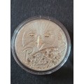2004 SA Silver R2 Crown -Birds of Prey Series `The African Owls` Mintage no. 0560-as per photograph