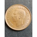 Union 1/2 Penny 1942 EF+/UNC- as per photograph