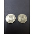 Two by India 6 Pence 1939/1945