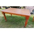 Oregon Pine Table with 6 chairs