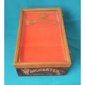 RARE FIND!! OLD WINCHESTER WOODEN KNIFE BOX/ DISPLAY CASE