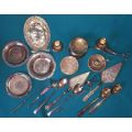 LARGE LOT OF VINTAGE SILVER PLATED ITEMS