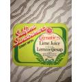Coaster Collectors` Carnation Lime Juice