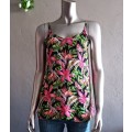 Pink Floral Top size small