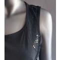 Black Top with sequins size Large