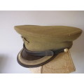 RHODESIA - GUARD FORCE OFFICERS CAP - UDI PERIOD HAS MOTH DAMAGE SIZE 59 MADE IN BOTSWANA