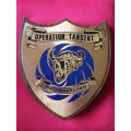 RHODESIA - OPERATION TANGENT -  COPPER & ENAMEL PLAQUE MADE BY SPACE AGE PRODUCTS