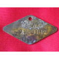 BRITISH SOUTH AFRICA COMPANY. - BSACo -  HUT TAX TOKEN  FOR MALE 1911/12 - AREA "A"  - (4541)