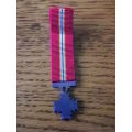 RHODESIA - GRAND CROSS OF VALOUR (GCV) MINIATURE MEDAL WITH RIBBON - UDI PERIOD   (5119)