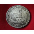 SOUTH AFRICA / SUID AFRIKA  - 5 SHILLING COIN 1948 -  SILVER  -   CONDITION AS SEEN  (5203)