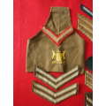 SADF - UNION FORCES - LOT OF CLOTH RANKS ETC, AS SEEN        (5606)