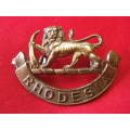 RHODESIAN ARMY - STAFF CORPS. / GENERAL SERVICE EARLY BRASS CAP BADGE      (3403)(