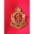 RHODESIAN MEDICAL CORPS BRONZE CAP BADGE 1945-57    (5870)