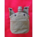 RHODESIAN ARMY - WATER BOTTLE (NO LID) + FIREBUCKET + POUCH (INSCRIBED MADE WSG)   (5992)