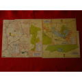 RHODESIA - LOT 5 X DOUBLE SIDED AREA MAPS BY "RHODESIA IS SUPER / SHELL"     (6147)