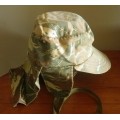 SWAPOL / SA BORDER WAR - KOEVOET COMBAT CAP - EAR COVERS ADDED ON  - RIM 54cm  - INSCRIBED (4118)