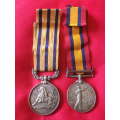 RHODESIA - BSACo. MEDAL + BOER WAR QSA TO VEVERS + RESEARCH - SEE/READ MORE BELOW    (6650)