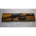 SA BORDER WAR - MOULDED FOAM PLAQUE, FULL SIZE REPLICA    AK47   92.5cm X 22cm   (4491)