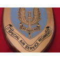 RHODESIA - 1 SAS REGT, PLAQUE WITH LACQUERED SURFACE     (1019)
