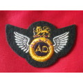 RHODESIAN ARMY SERVICES CORPS - AIR DESPATCHER WING - GREENS  DRESS - UNCOMMON    (3855)