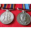 RHODESIAN PAIR MEDALS + DOG TAG + PHOTO + SHOULDER TITLE + RESERVIST BADGE + SERVICE HISTORY  (3879)