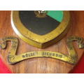 RHODESIAN AFRICAN RIFLES - 2 INDEP. COY. PLAQUE  - NOTE CONDITION    (4705)