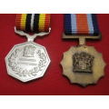 SADF - MINIATURE MEDALS - CHIEF OF SADF COMM MEDAL + SOUTHERN AFRICA MEDAL   (5041)