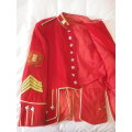 SADF - PRETORIA HIGHLANDERS DRUM MAJORS DRESS TUNIC - SOME HOLES    (4844)