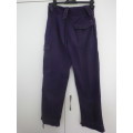 RHODESIA BSAP - RIOT UNIFORM DENIM TROUSERS - MISSING MOST BUTTONS - SOME FREYING+ PAINT STAINS(5078