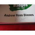 `BORDER WAR BADGES` BY ANDREW DINNES - SIGNED HC + DW   302 Pgs      (5070)