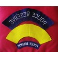 RHODESIA BSAP - POLICE RESERVE + SPECIAL RESERVE CLOTH SHOULDER TITLES   (7856)