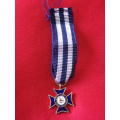 RHODESIA - POLICE CROSS FOR DISTINGUISHED SERVICE  (PCD)   - MINIATURE MEDAL     (7931)