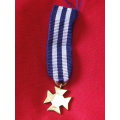 RHODESIA - POLICE CROSS FOR DISTINGUISHED SERVICE  (PCD)   - MINIATURE MEDAL     (7931)