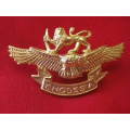 RHODESIAN AIR FORCE - AIRMANS GOLD ANODISED CAP BADGE                 (6052)