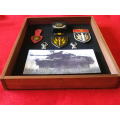 SADF - 61 MECHANISED FRAMED DISPLAY -SEE PICS,  FRAME SIZE 30cm X 24cm               (4898)