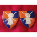 SADF - ARMOUR FORMATION HQ PAIR OF FLASHES        (4910)
