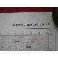 RHODESIA MAP -  JICHIDZA MISSION  - NOTE DAMAGE, DISCOLOURATION (7988)